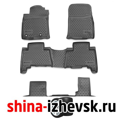 Коврик Autofamily коврик в салон полиуретановый черный для TOYOTA Land Cruiser Prado 150 рестайлинг 7 мест 2013- в Ижевске